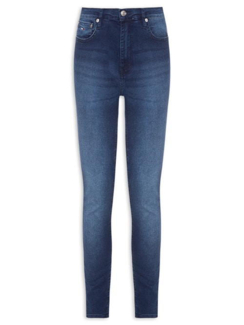 Calça Feminina Sylvia High Skinny - Azul