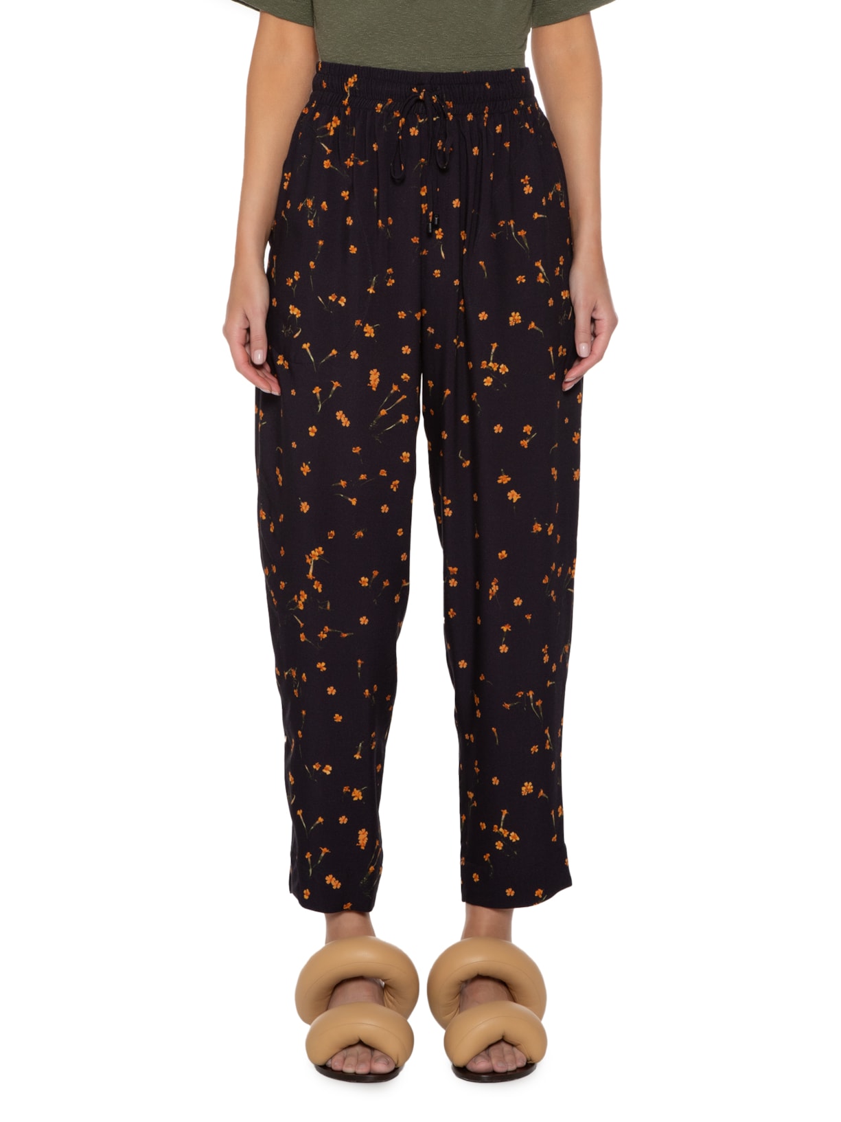 Calça Feminina Tagete Mini Preto Osklen