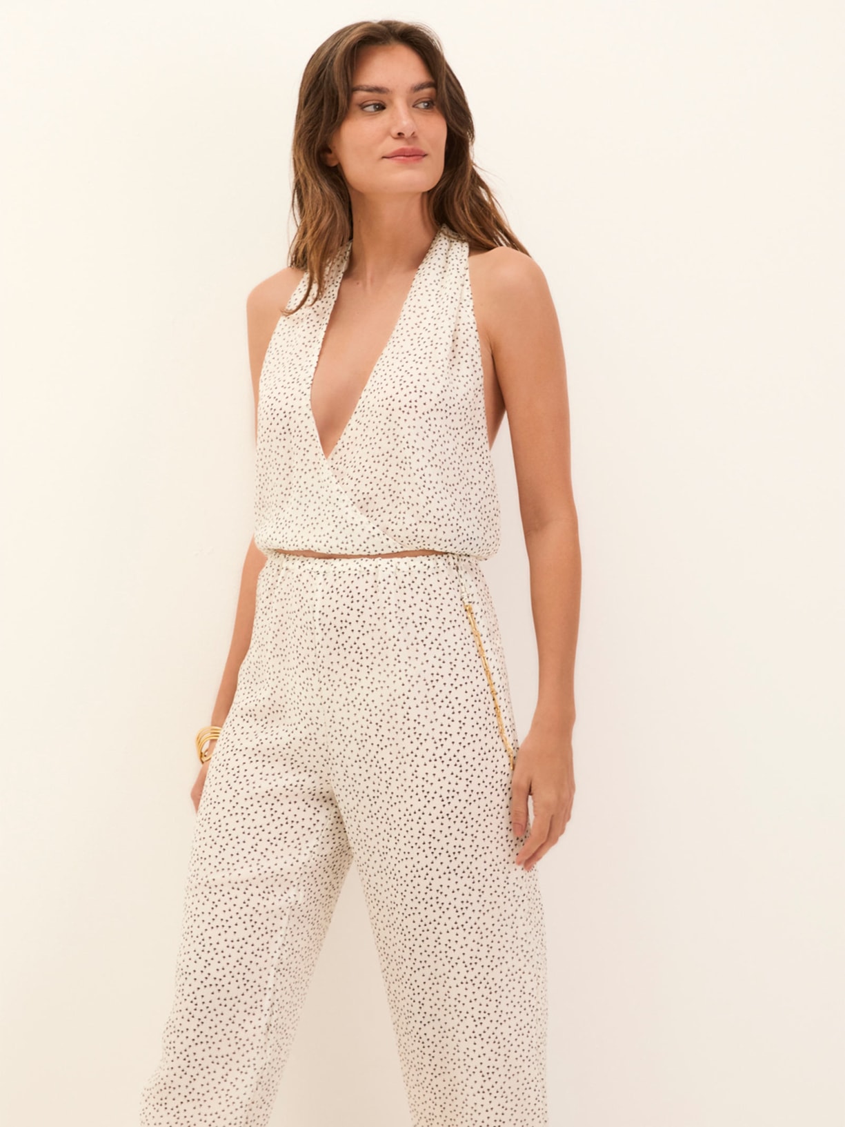 Calça Feminina Tay Detalhe Branco Vix