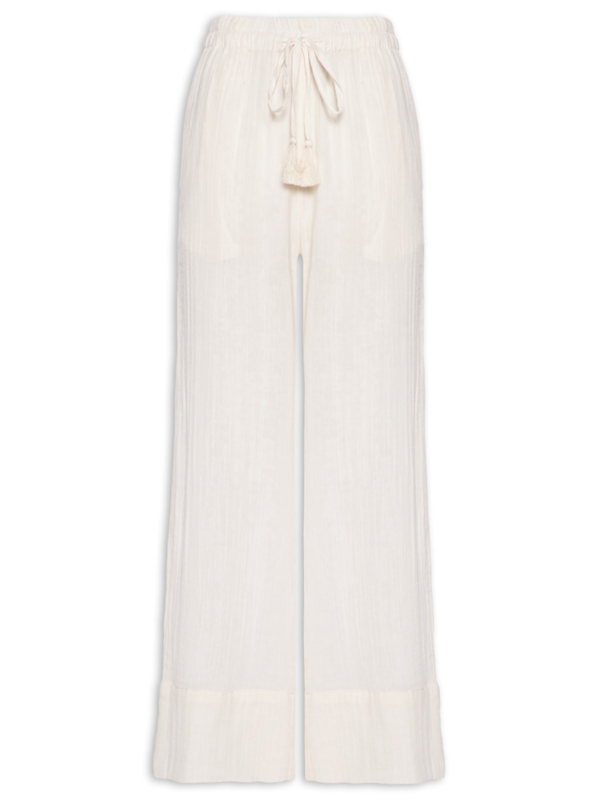 Calça Feminina Textura - Branco