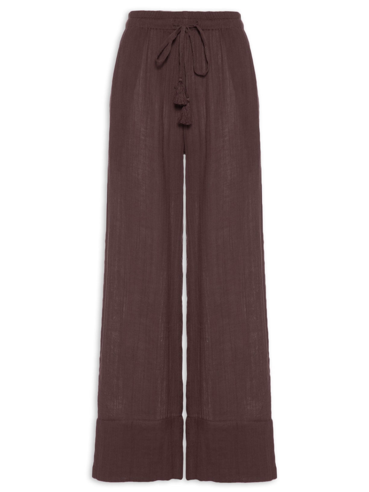 Calça Feminina Textura - Marrom