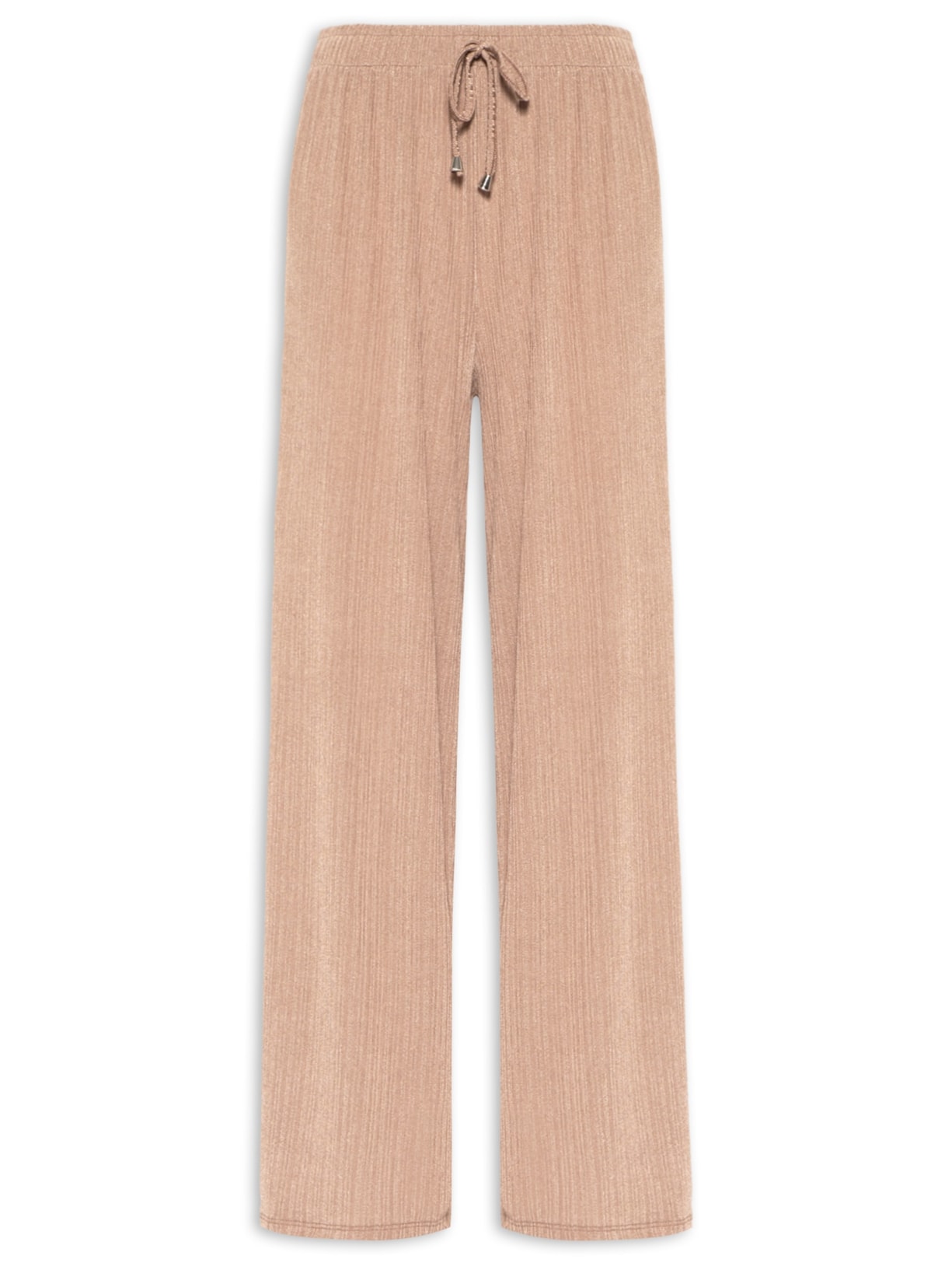 Calça Feminina Texturizada - Bege