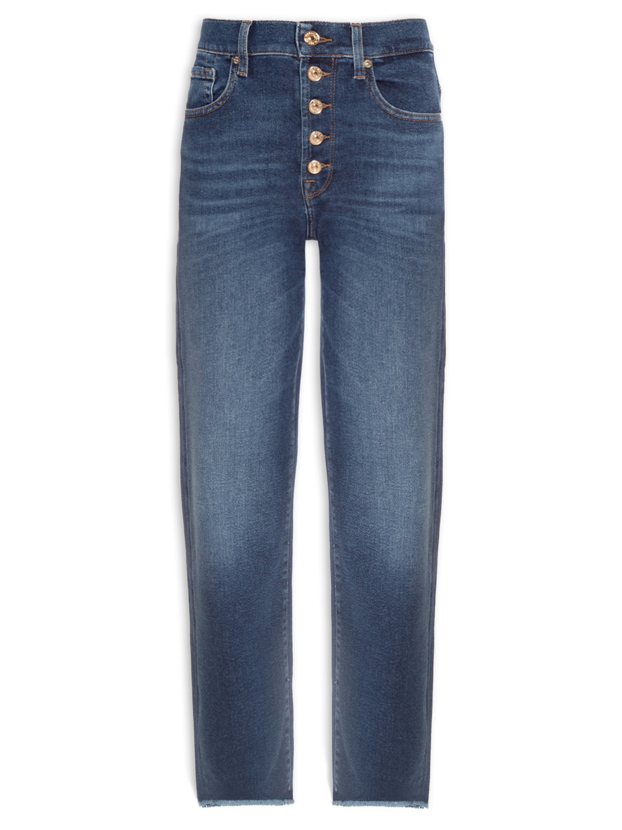 Calça Feminina The Modern Straight Luxe Vintage Mood Indigo - Azul