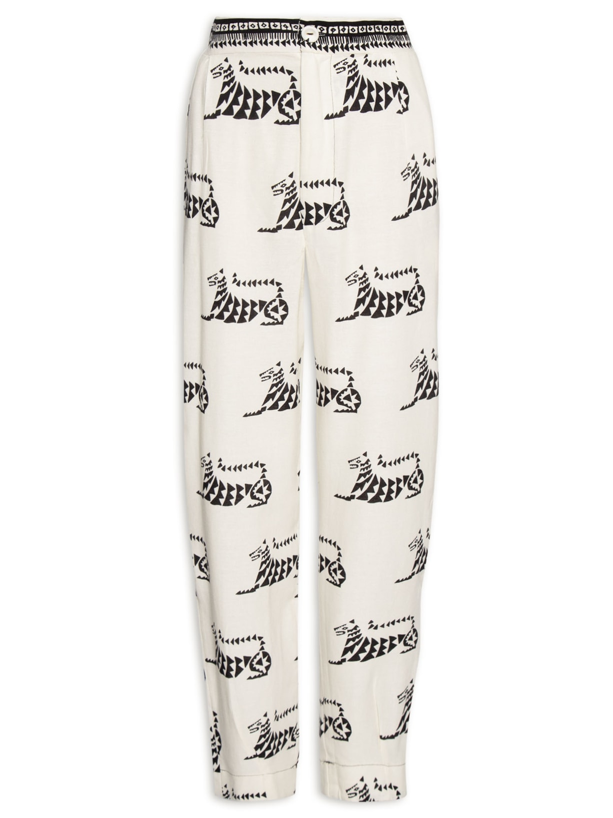 Calça Feminina Tigronça - Off White