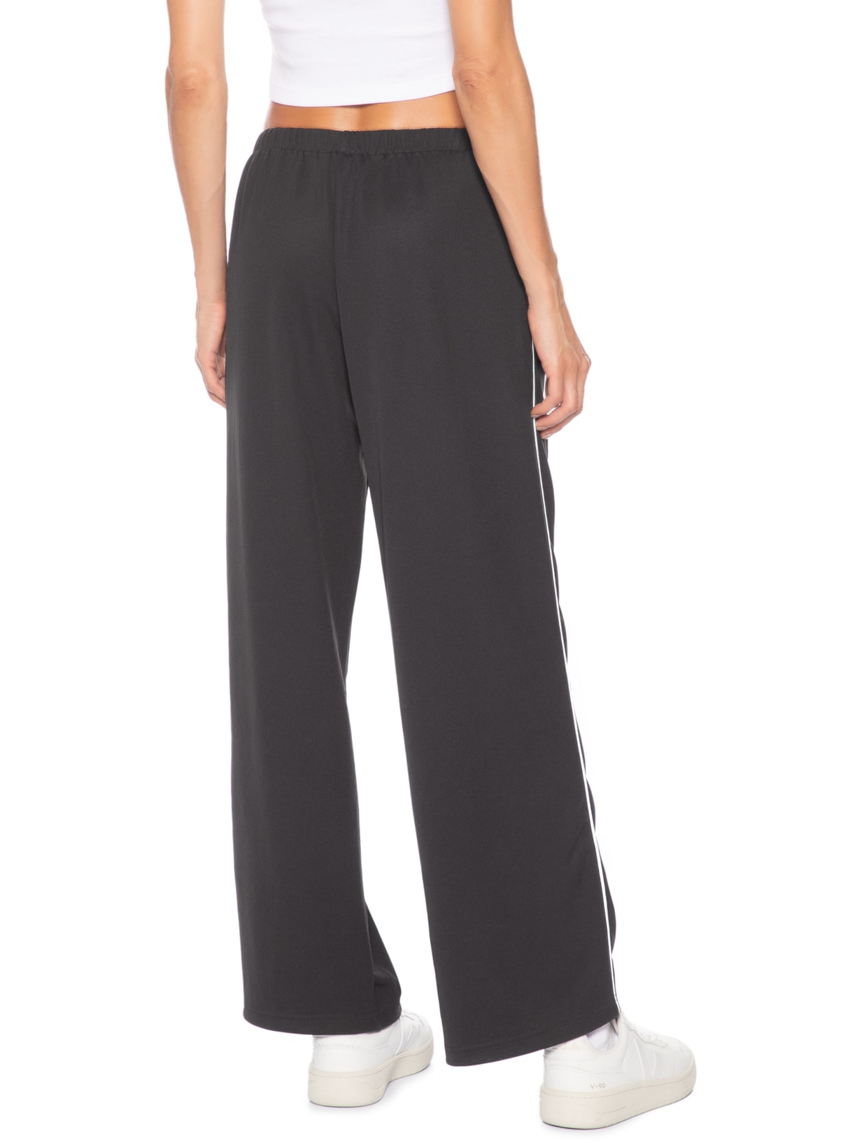 Calça Feminina Track Serif Logo Retrô Marrom Sporty & Rich