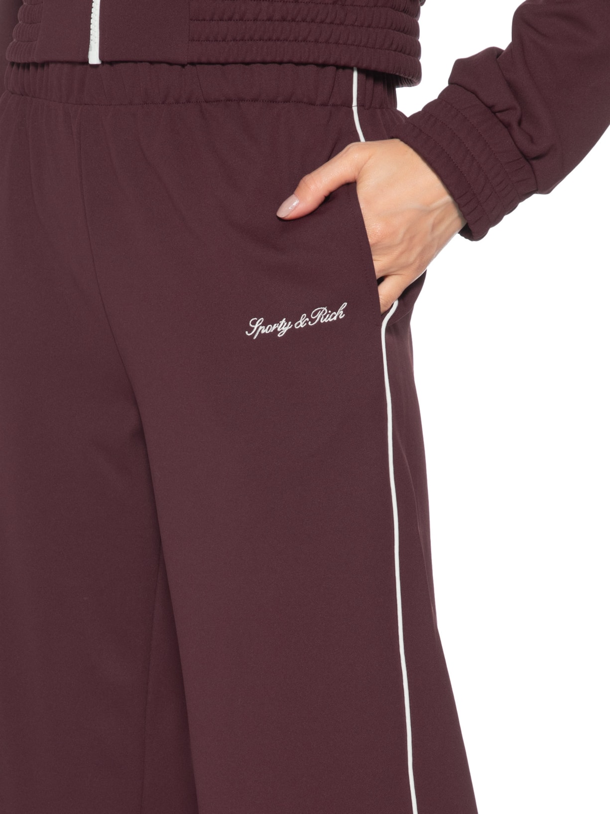 Calça Feminina Track Signature Logo Retrô Vermelho Sporty & Rich