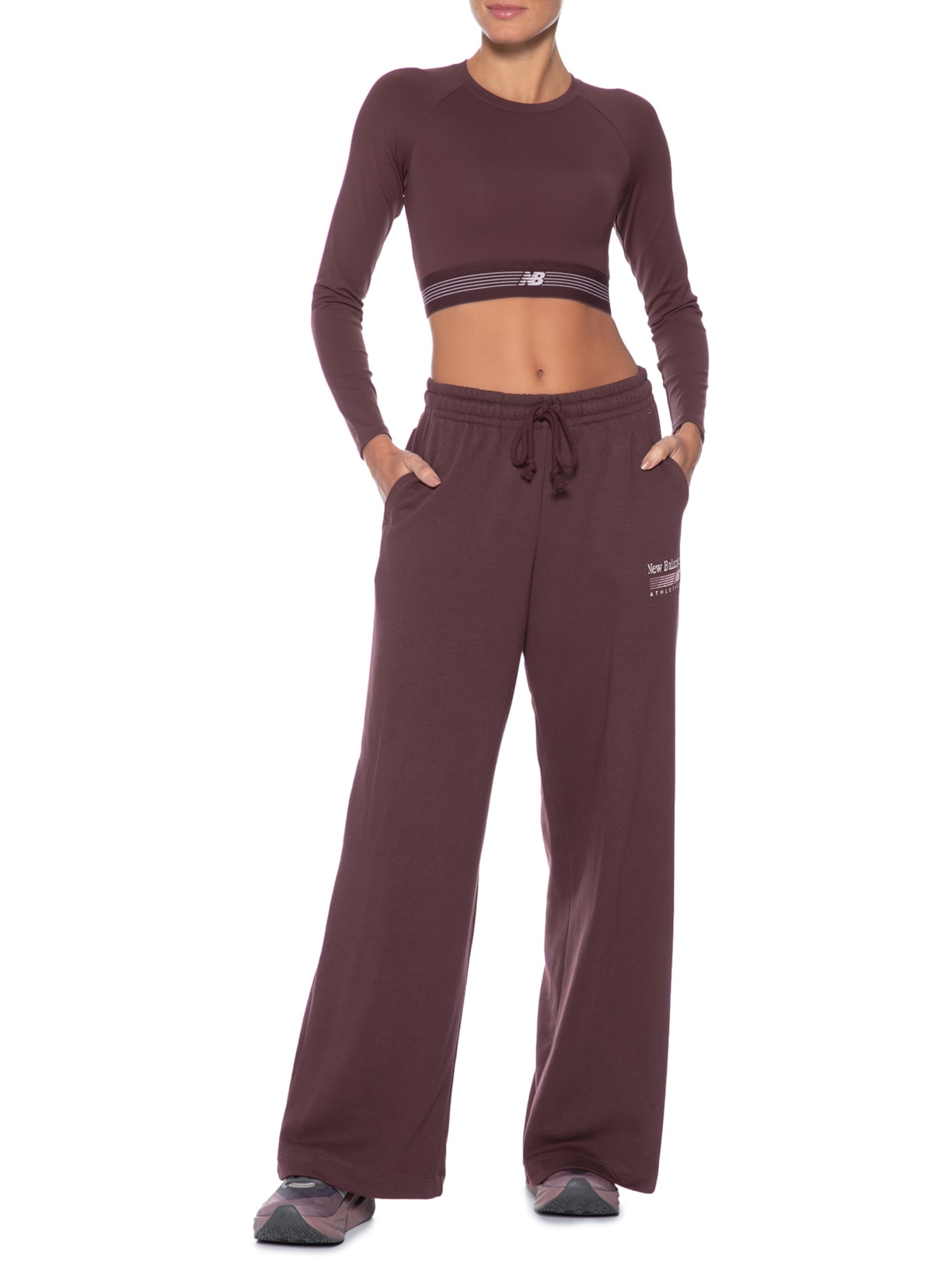Calça Feminina Trackside Marrom New Balance