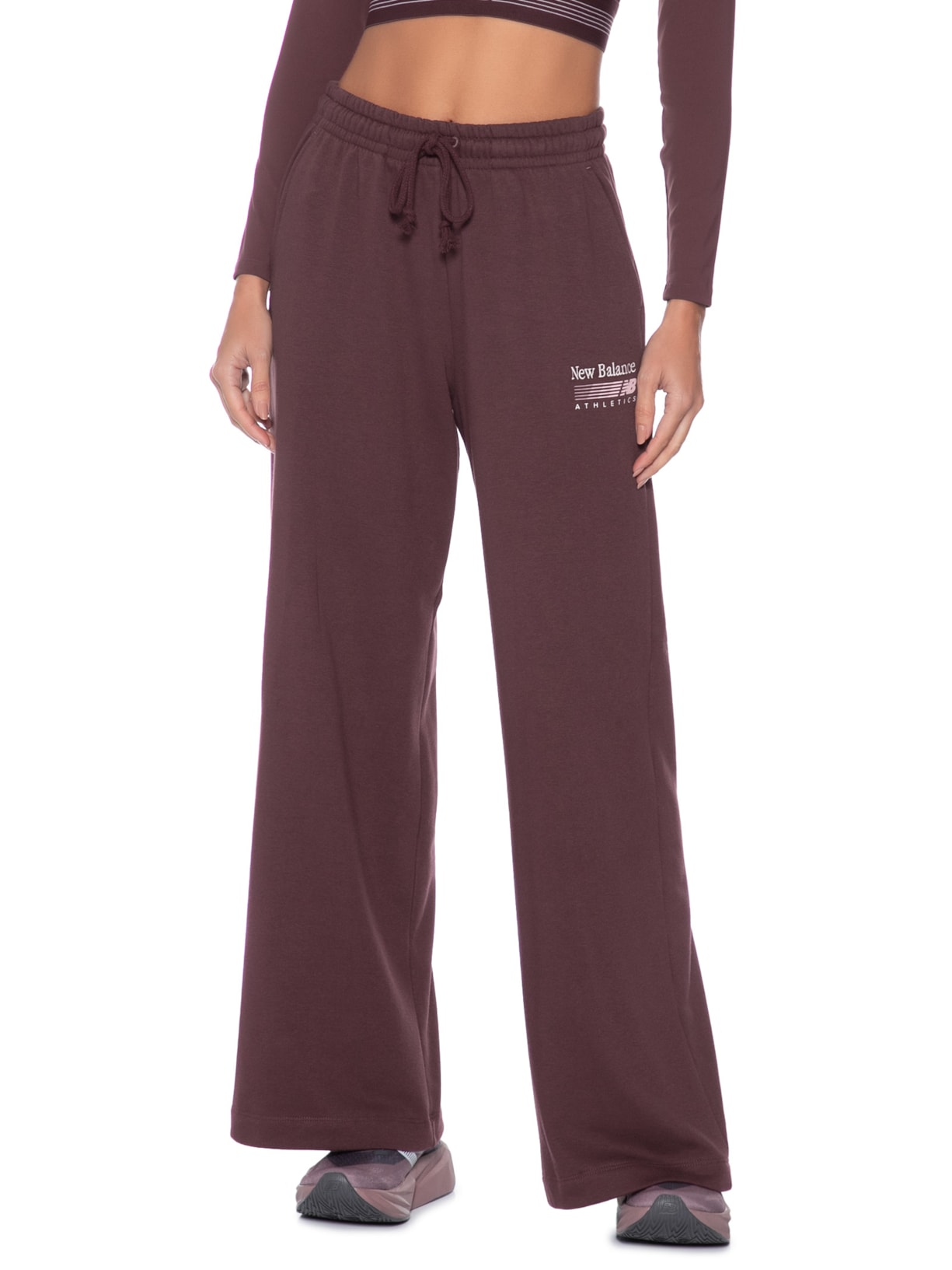 Calça Feminina Trackside Marrom New Balance