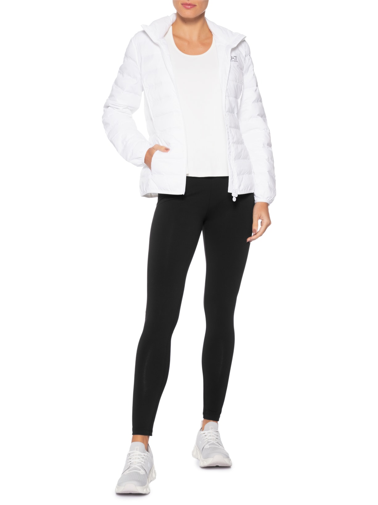 Calça Feminina Train Core Lady Leggings Preto Ea7 Emporio Armani