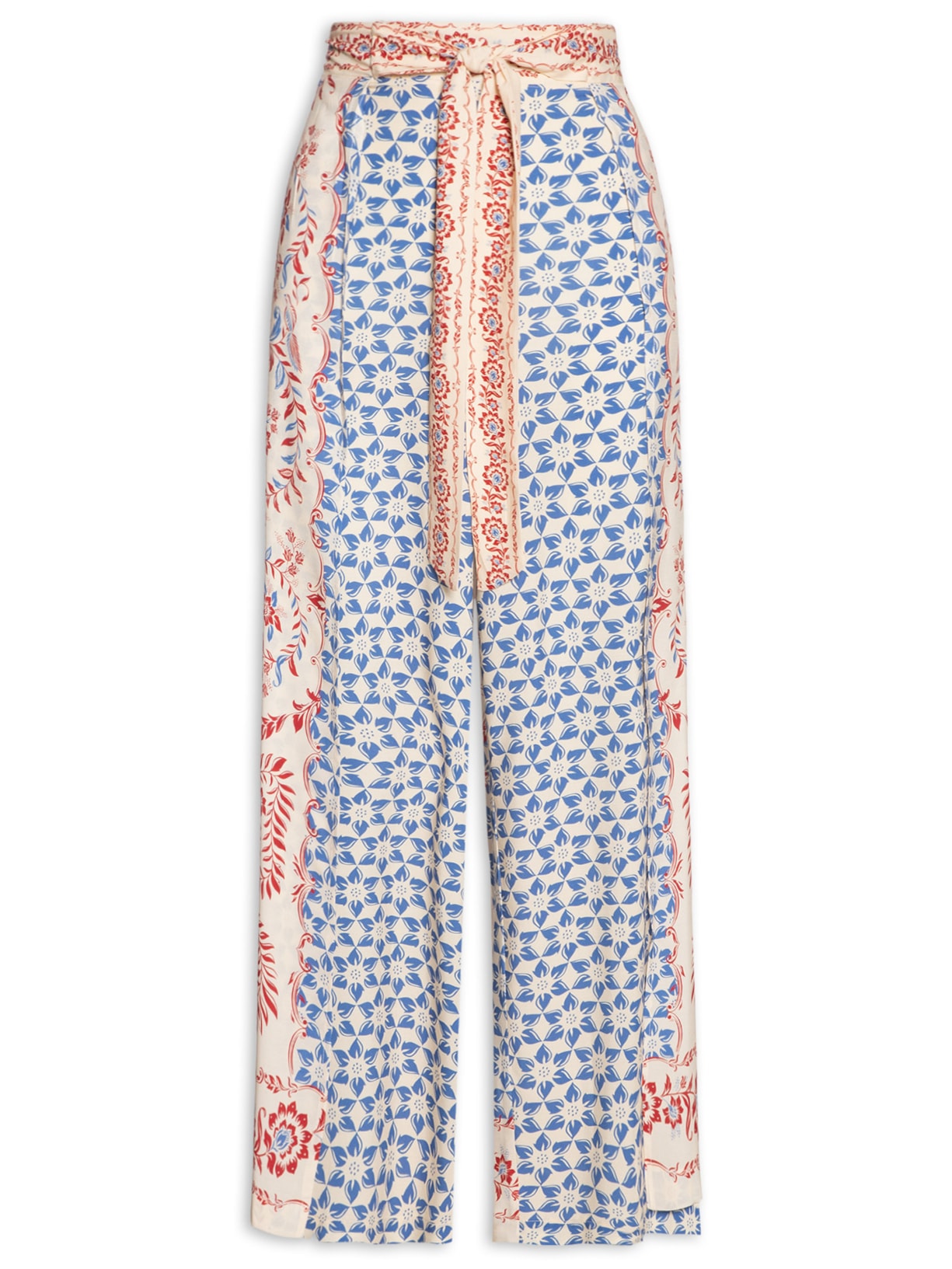 Calça Feminina Transpasse Pantalona Borbolina - Azul