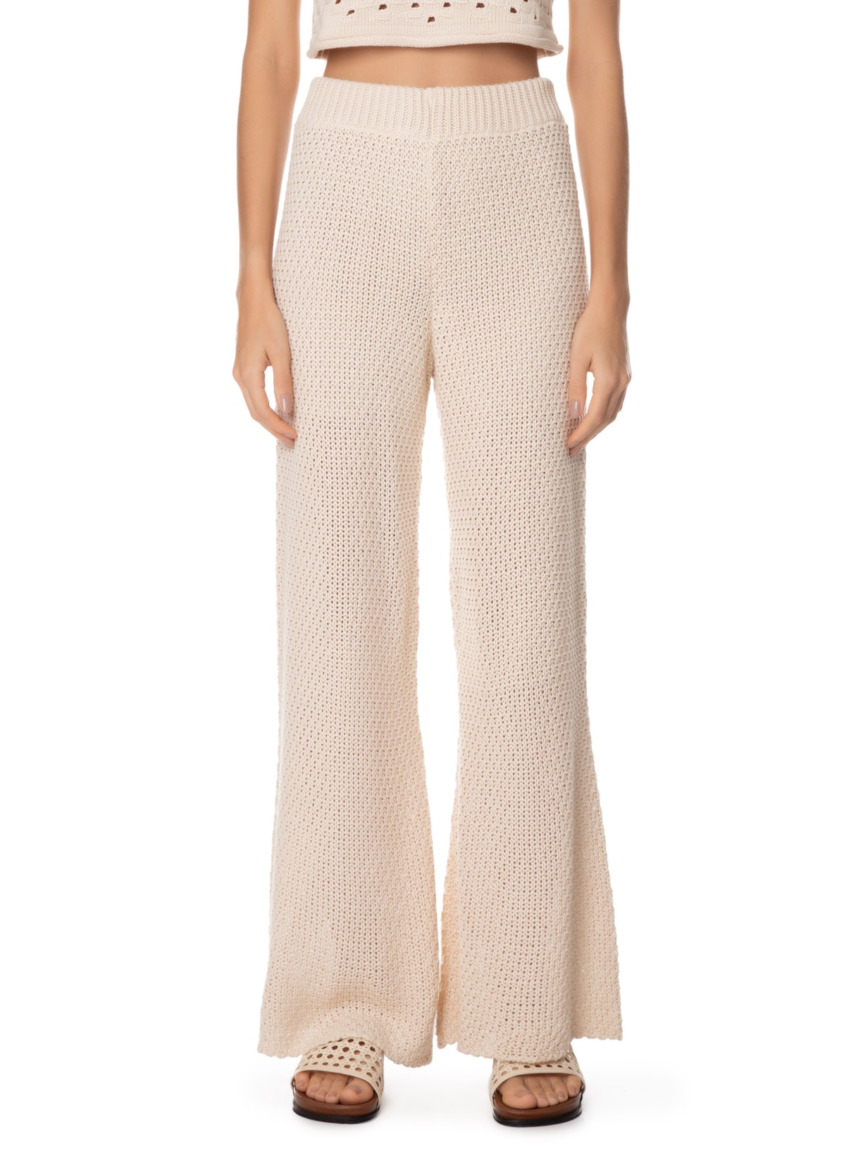 Calça Feminina Tricot Bege Dress To