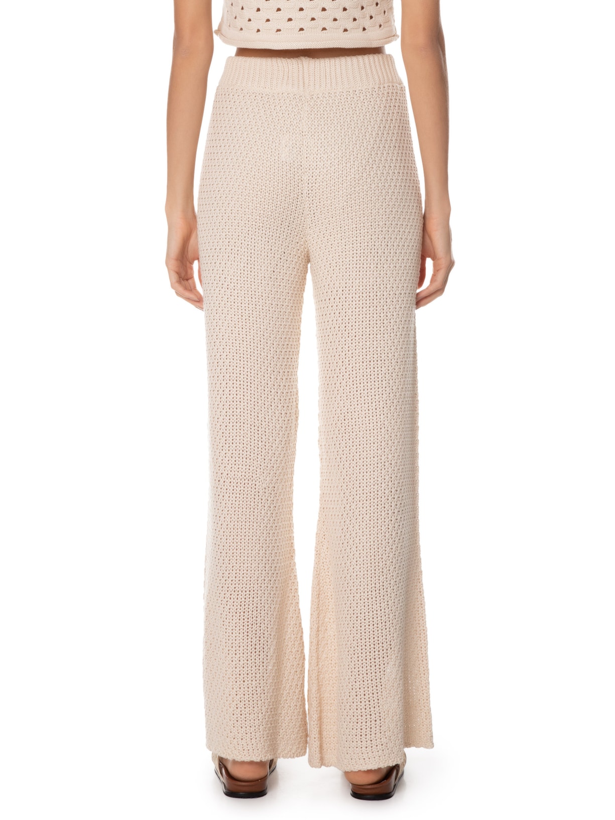 Calça Feminina Tricot Bege Dress To