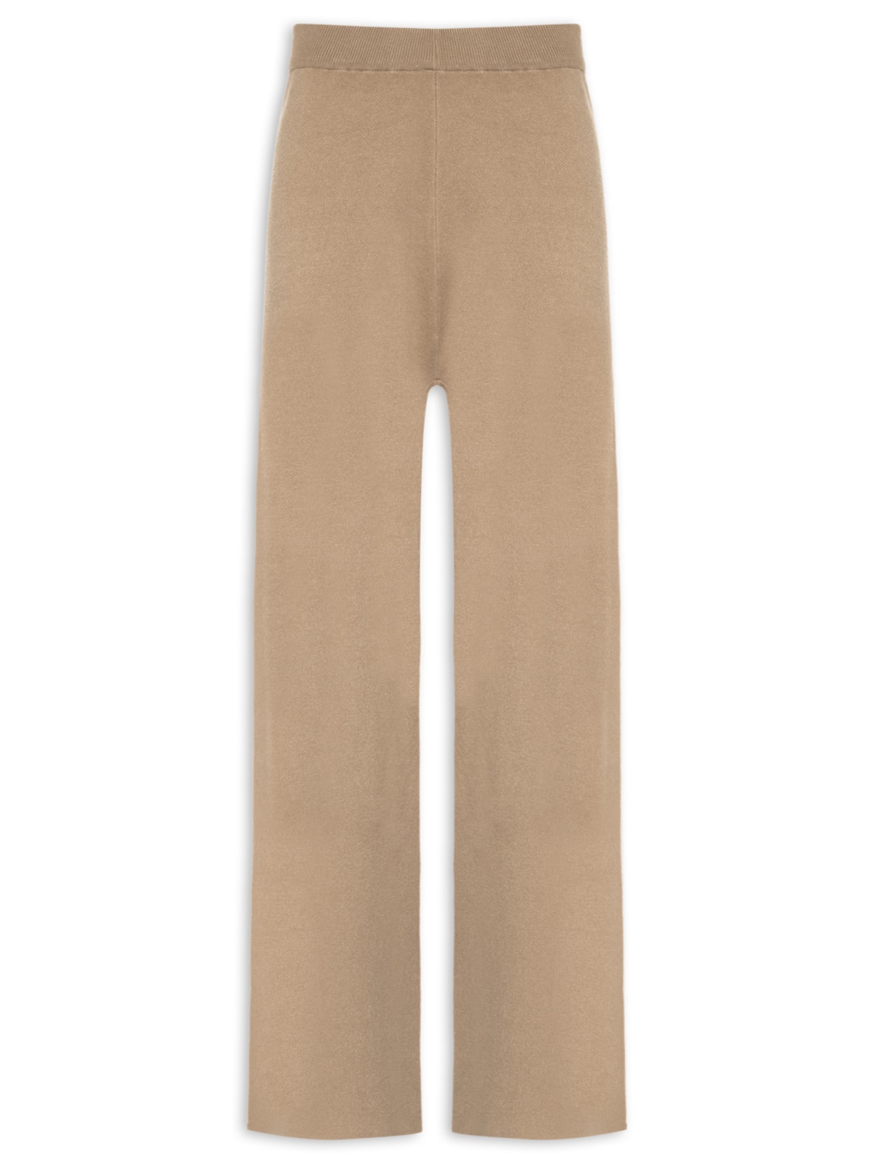 Calça Feminina Tricot Bicolor - Bege