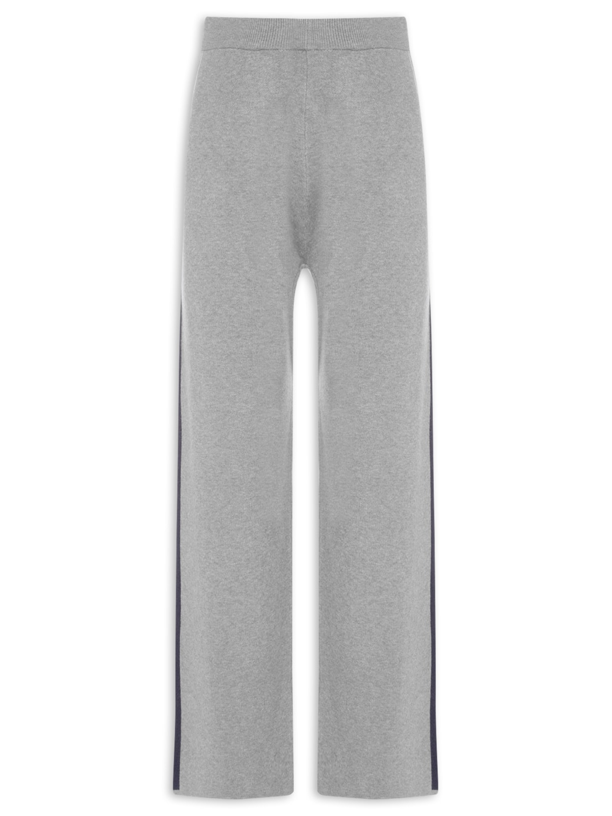 Calça Feminina Tricot Bicolor Cinza Basiq