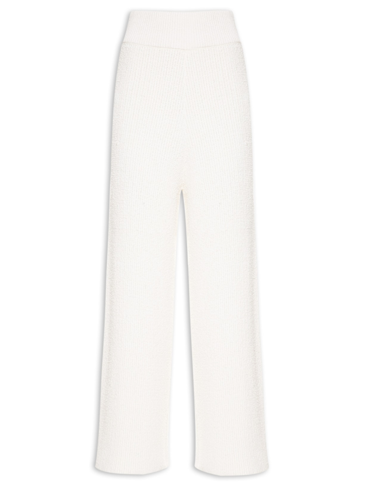 Calça Feminina Tricot Bouclet - Off White