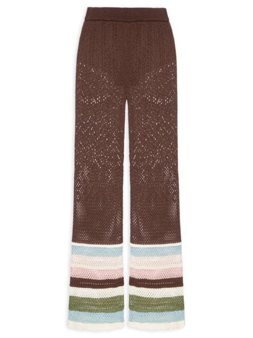 Calça Feminina Tricot Cacau - Marrom