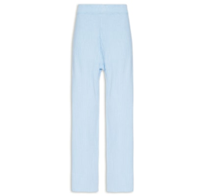 Calça Feminina Tricot Canelada - Azul