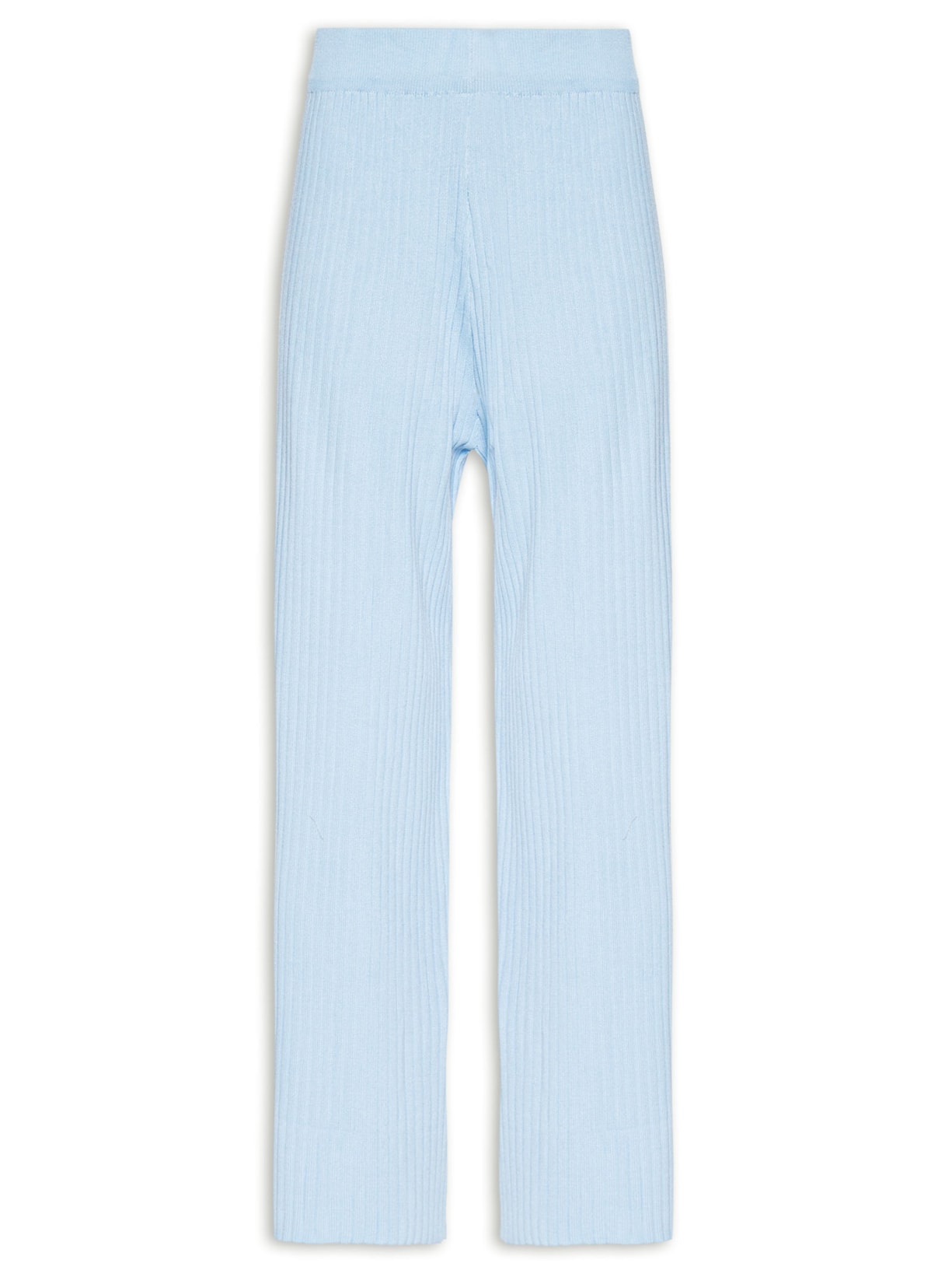Calça Feminina Tricot Canelada - Azul