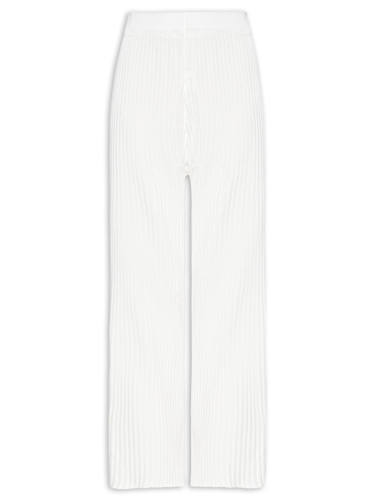 Calça Feminina Tricot Canelada - Off White