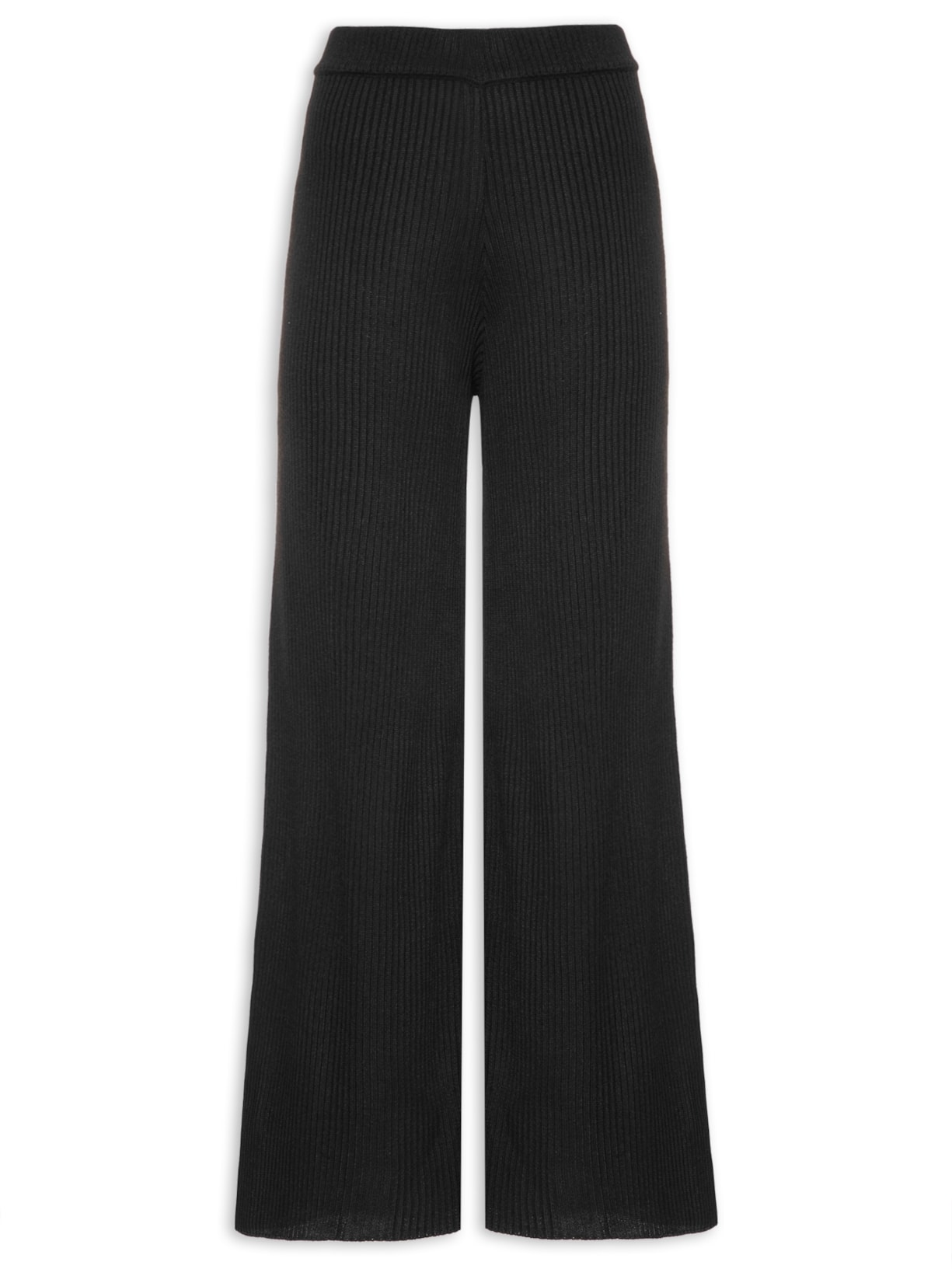 Calça Feminina Tricot Canelado - Preto