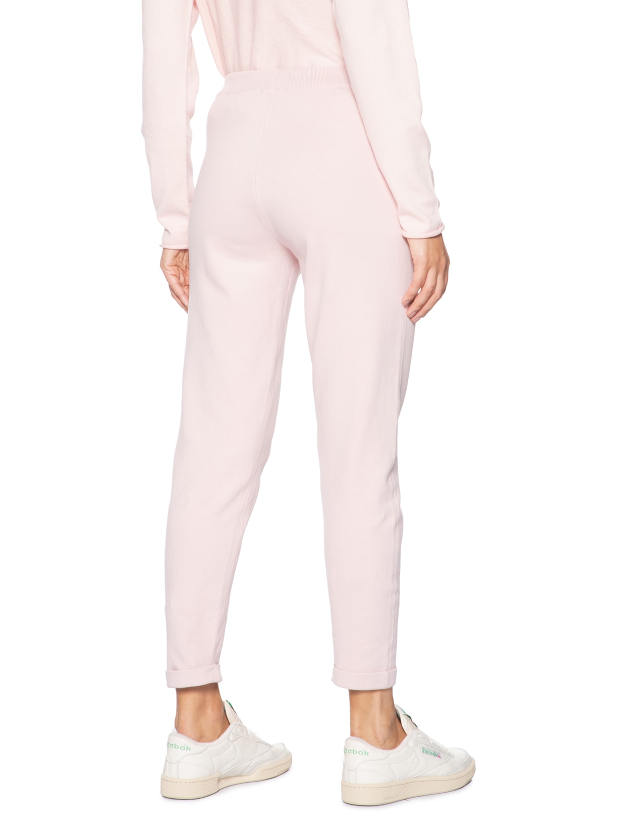 Calça Feminina Tricot Com Barra Italiana Rosa Anselmi