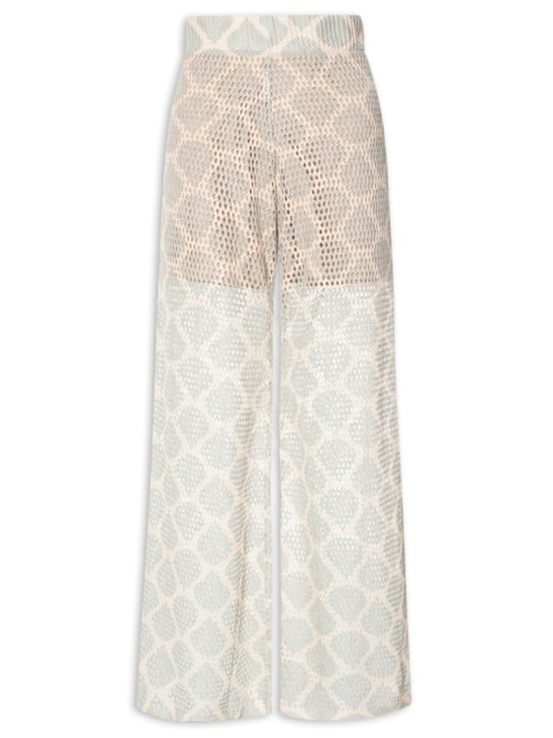 Calça Feminina Tricot Estamapas Atins - Azul