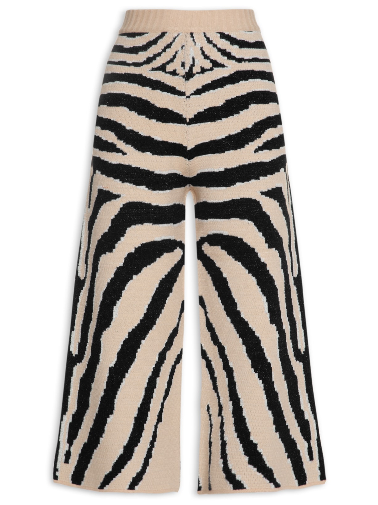 Calça Feminina Tricot Jacquard Tanzania - Animal Print