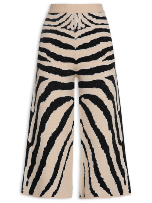 Calça Feminina Tricot Jacquard Tanzania - Animal Print