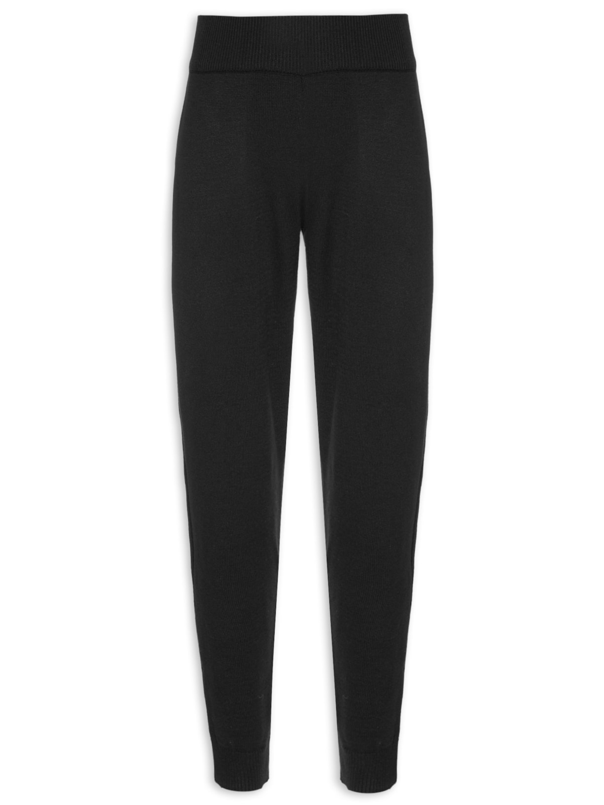 Calça Feminina Tricot Jogger - Preto