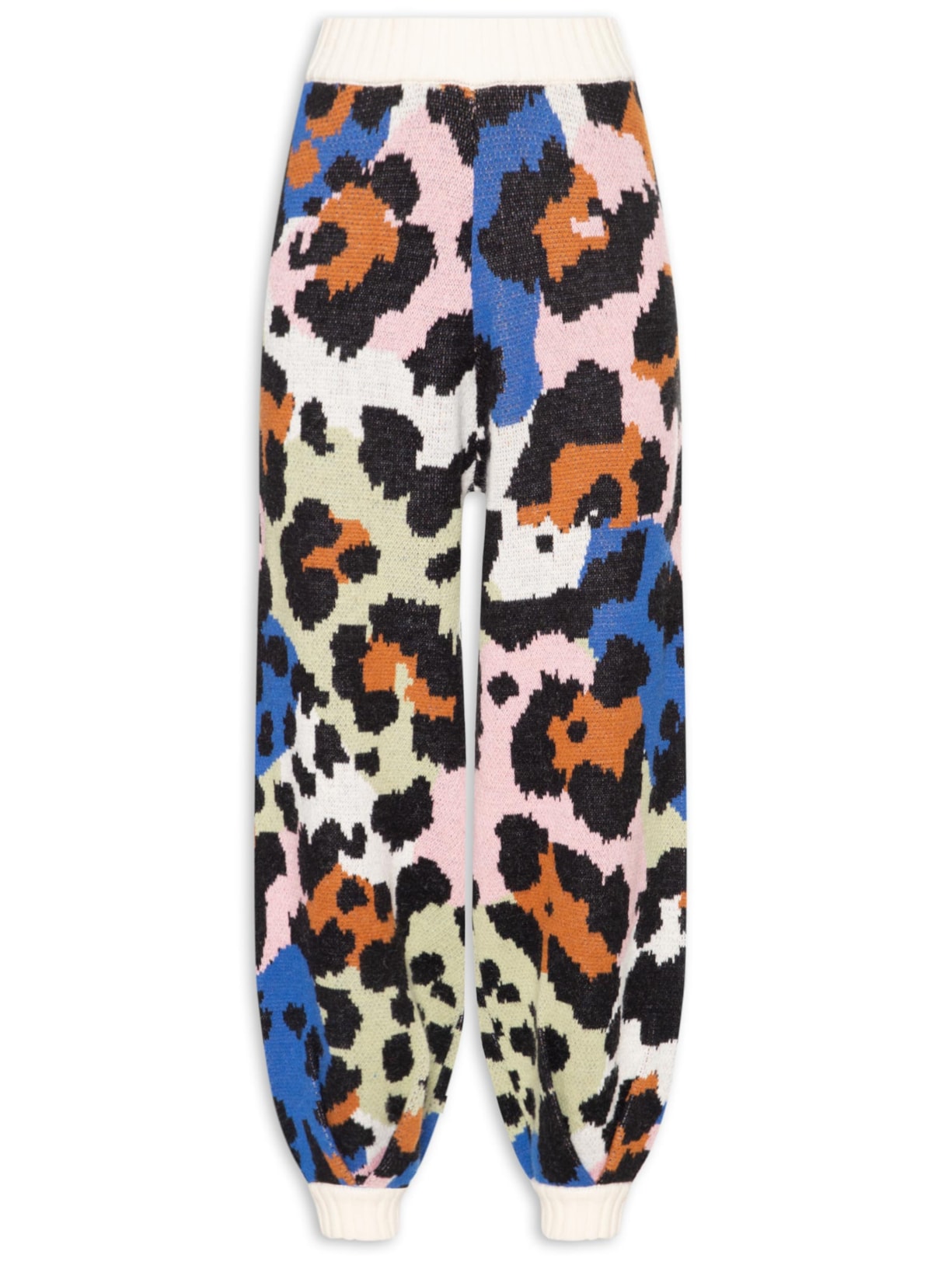 Calça Feminina Tricot Leopardo - Rosa