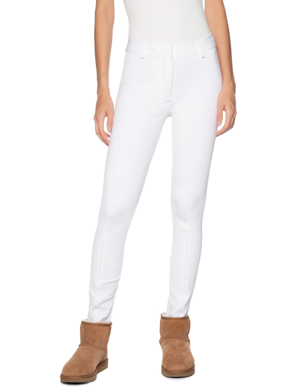 Calça Feminina Tricot Ligro Branco Andrea Bogosian