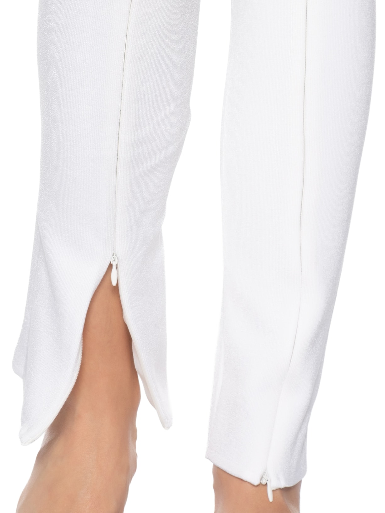 Calça Feminina Tricot Ligro Branco Andrea Bogosian