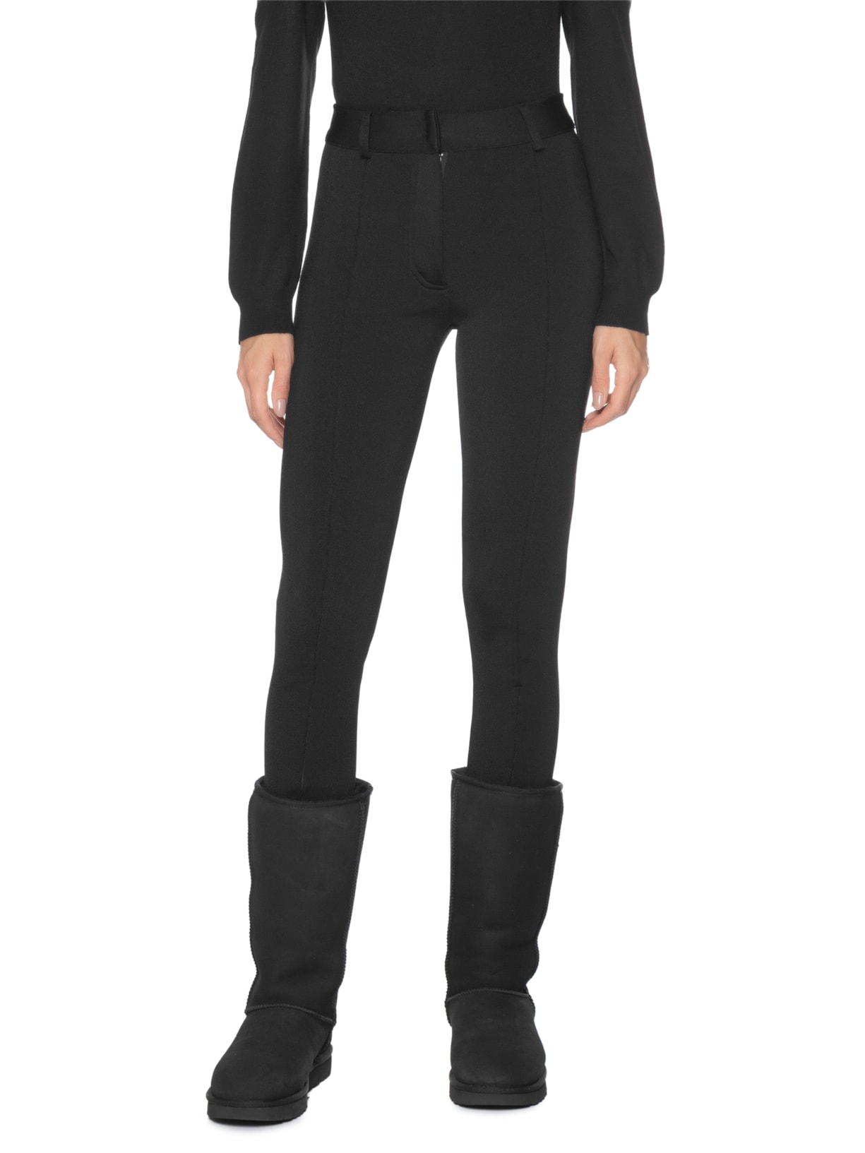 Calça Feminina Tricot Ligro Preto Andrea Bogosian