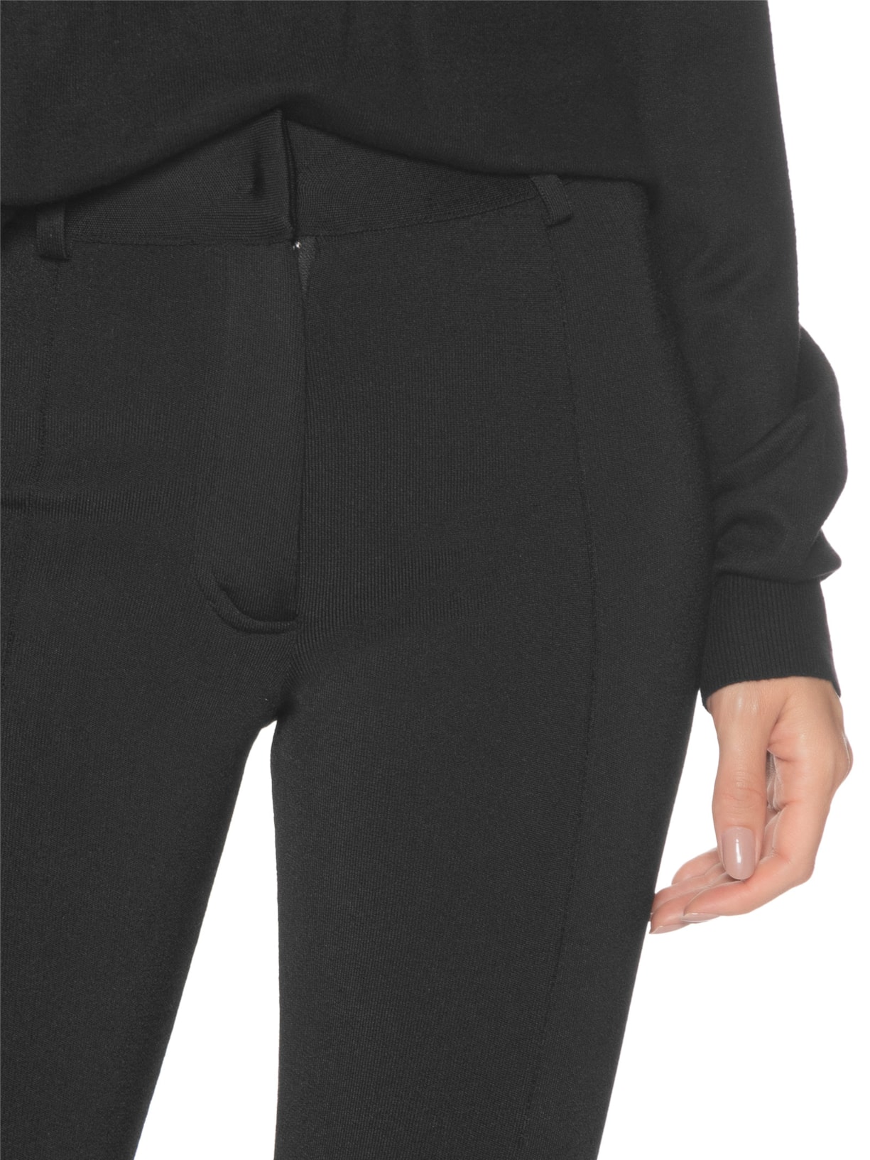 Calça Feminina Tricot Ligro Preto Andrea Bogosian