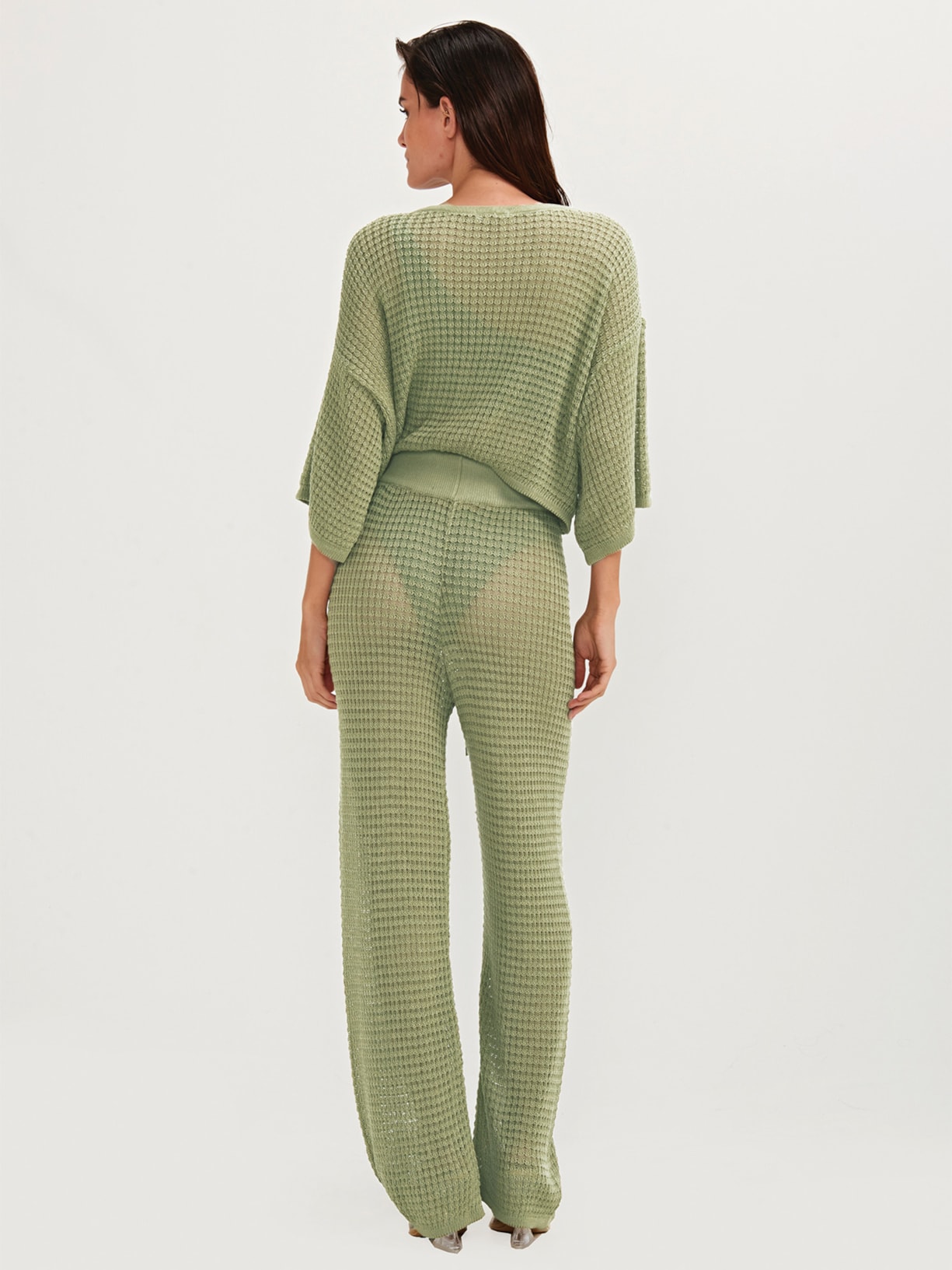 Calça Feminina Tricot Nicole Verde Triya