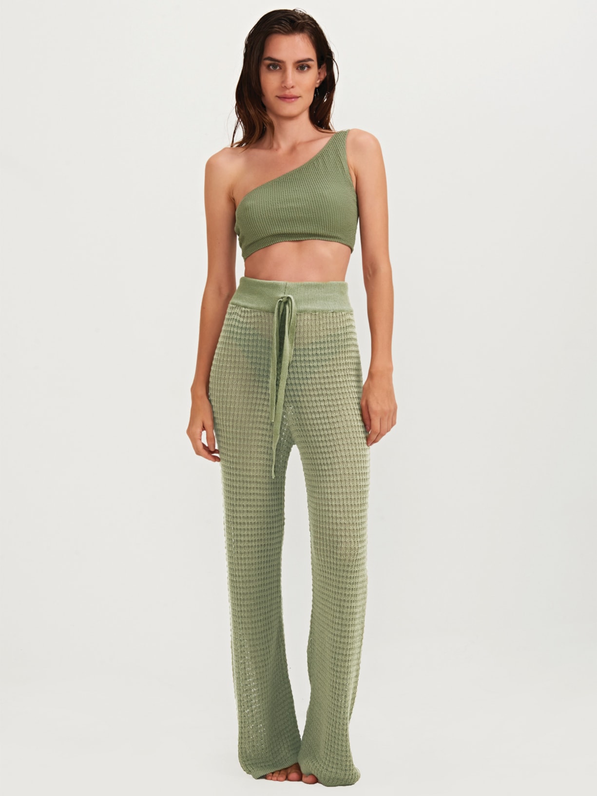 Calça Feminina Tricot Nicole Verde Triya