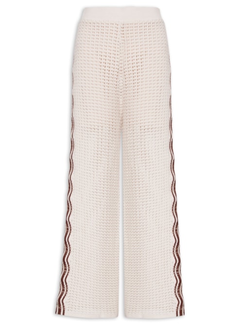 Calça Feminina Tricot Orla - Off White