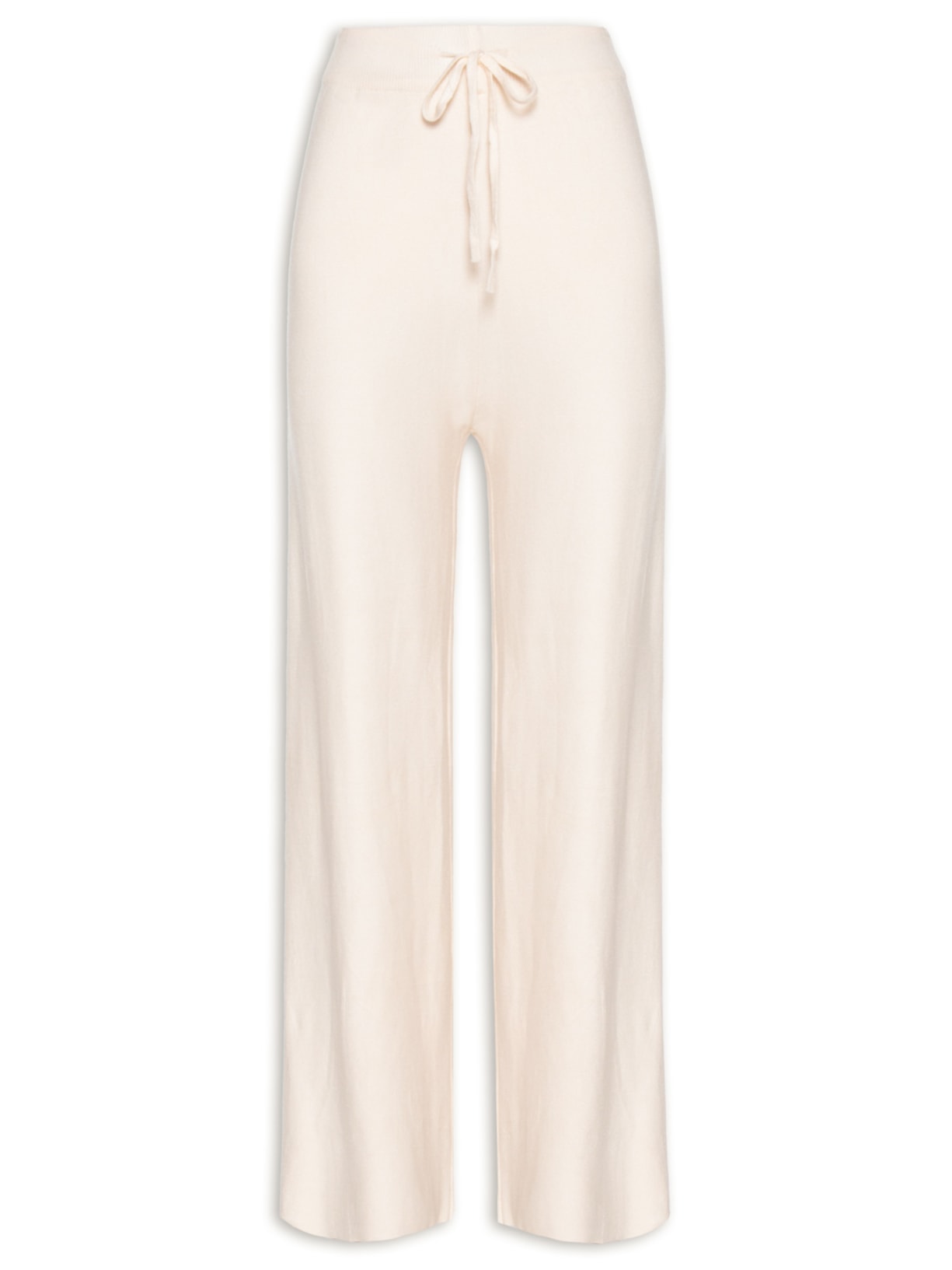 Calça Feminina Tricot Pantalona - Branco