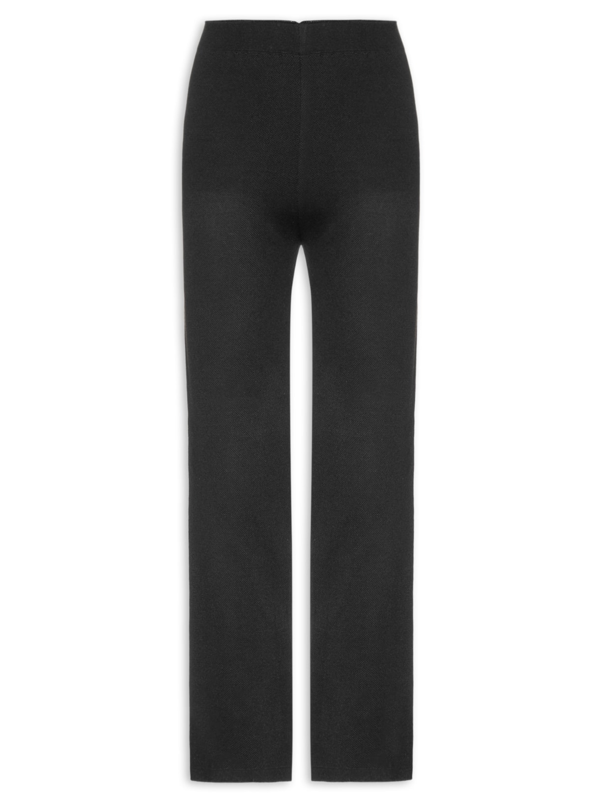 Calça Feminina Tricot Pantalona - Preto