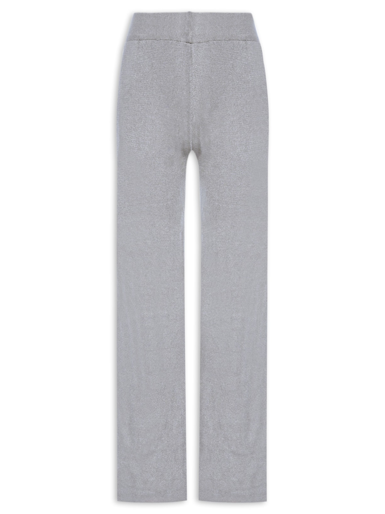 Calça Feminina Tricot Reta - Cinza