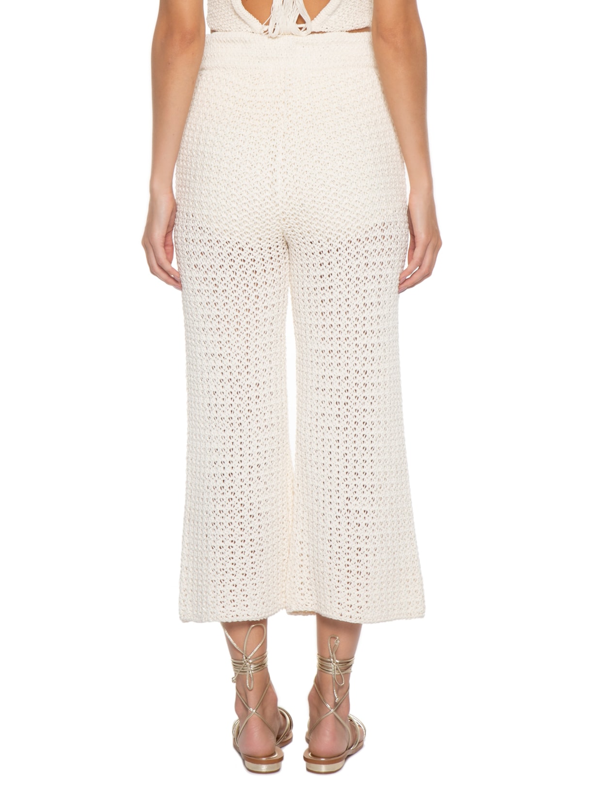 Calça Feminina Tricot Trancoso V23 Off White Mixed