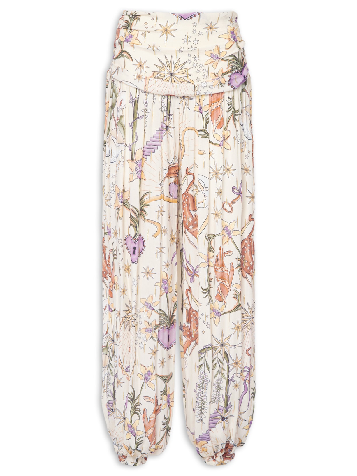Calça feminina Tropical Místico – Bege Farm