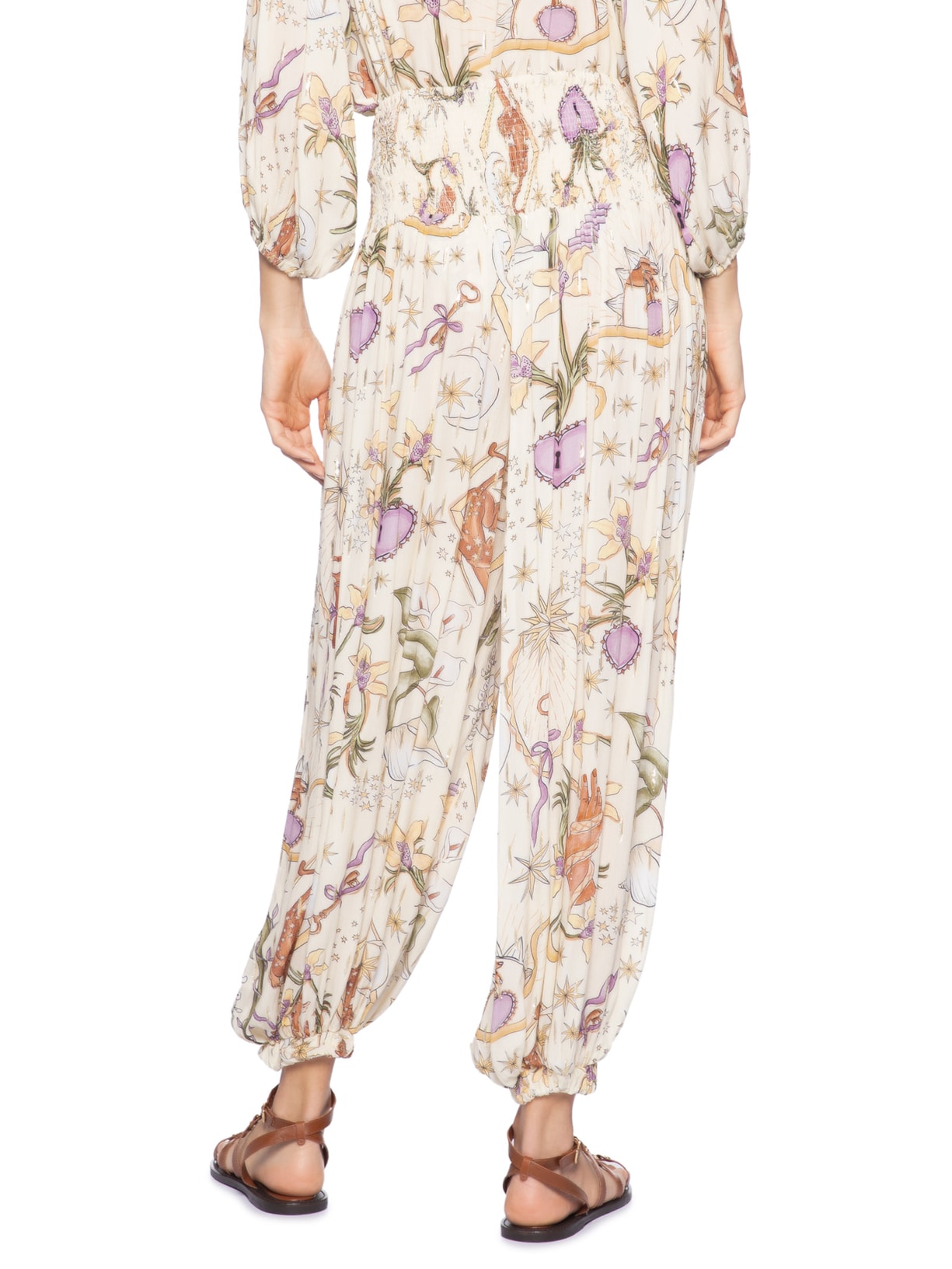 Calça feminina Tropical Místico – Bege Farm