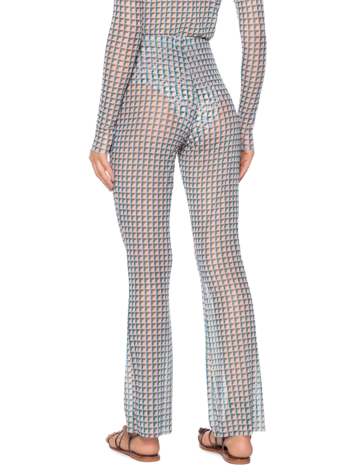 Calça Feminina Tule Azul Lenny Niemeyer