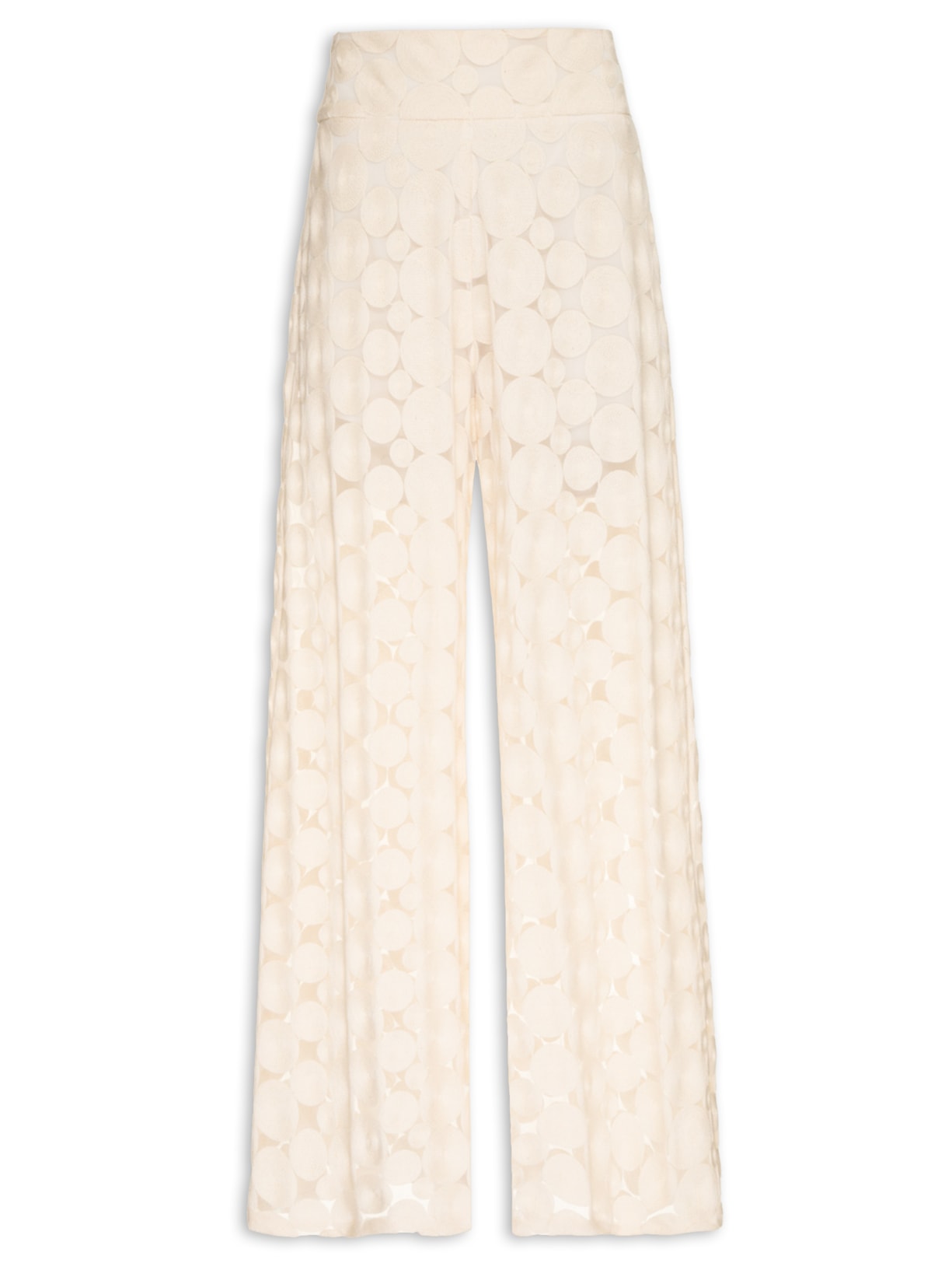 Calça Feminina Tule Bubble - Off White