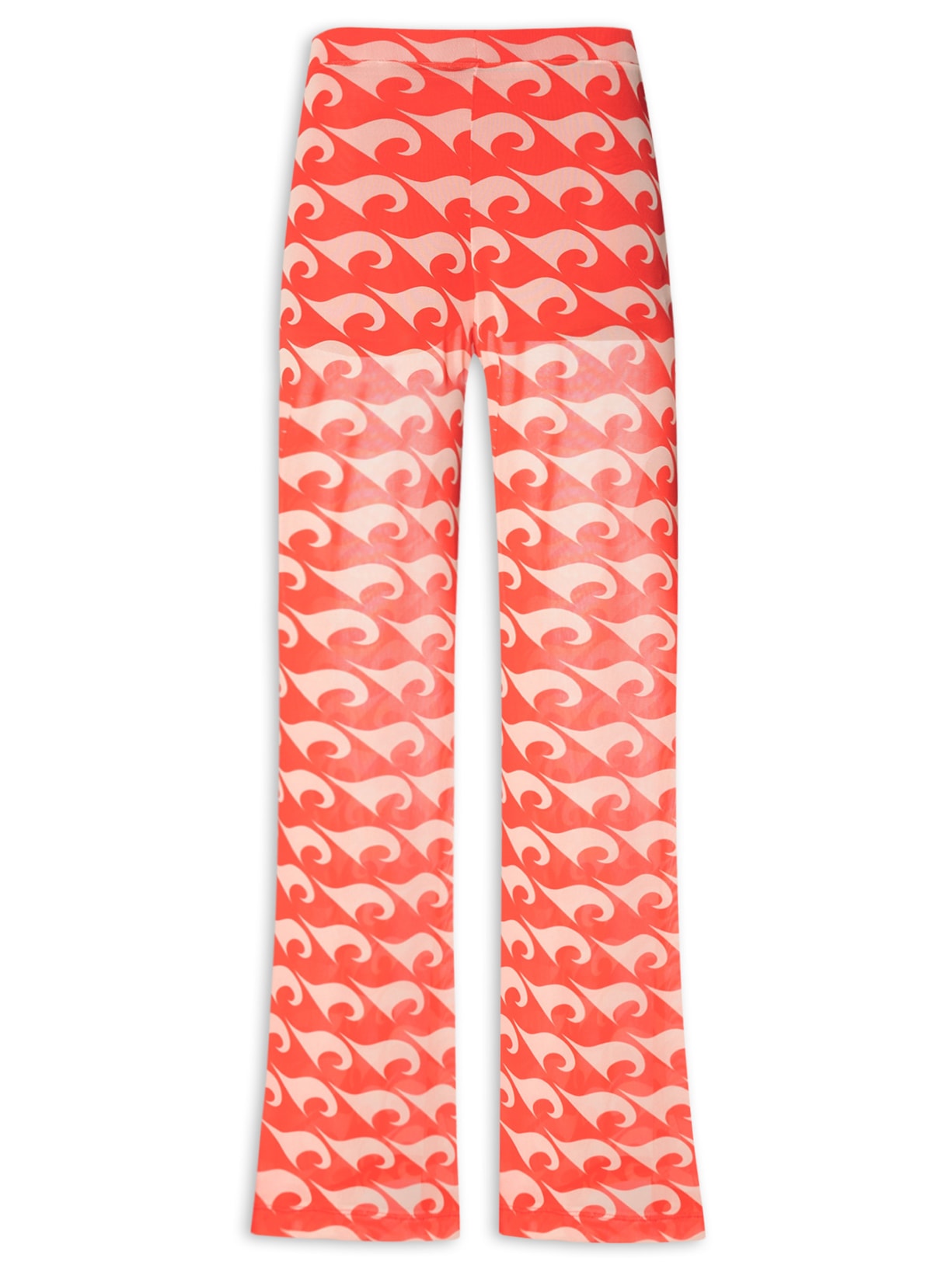 Calça Feminina Tule Estamado Drop - Vermelho