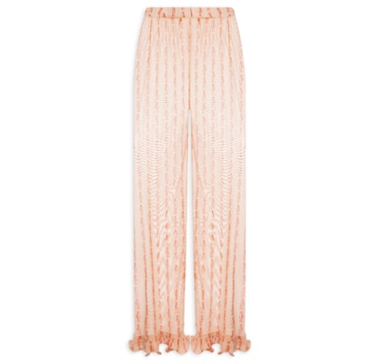 Calça Feminina Tule Estampa Cardume - Rosa
