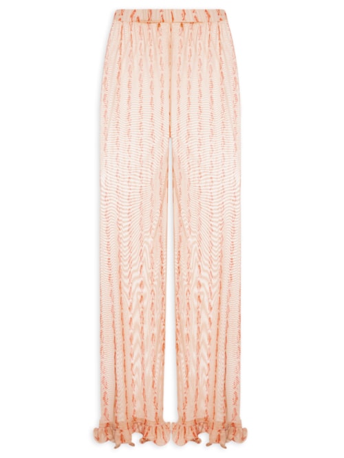 Calça Feminina Tule Estampa Cardume - Rosa