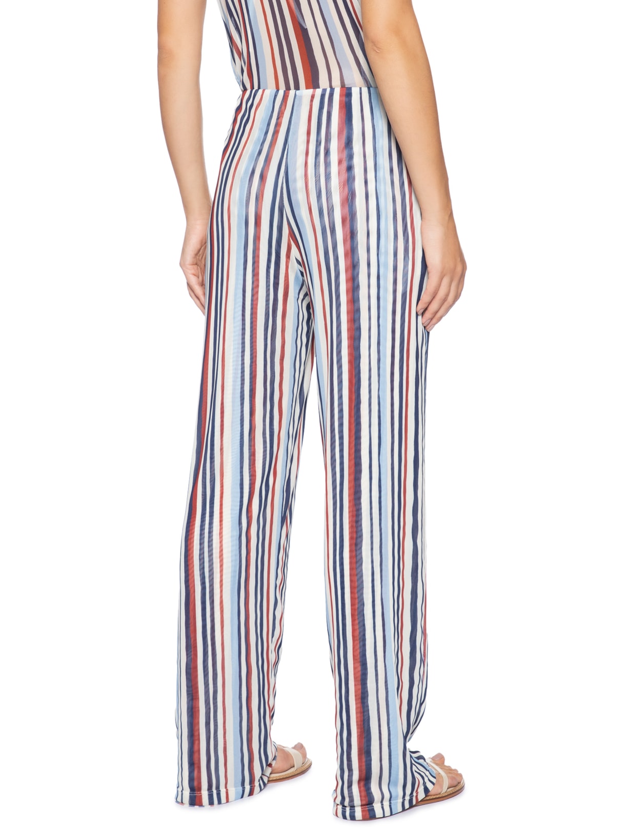 Calça Feminina Tule Estampa Listra Verano – Azul Dress To