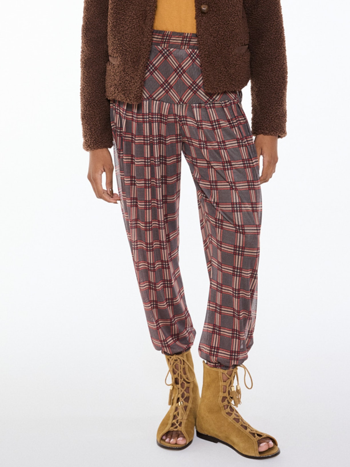 Calça Feminina Tule Scotland I26 Marrom Mixed